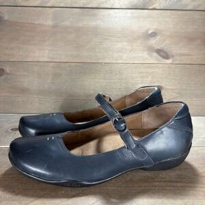 taos tadah womens size 8 shoes blue leather mary jane comfort flats walking
